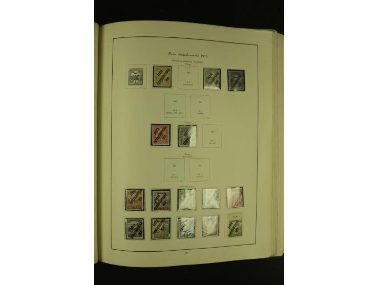 1918/1965, am Anfang meist ungebrauchte und gestempelte Sammlung in 2 Vordruckalben mit einigen Aufdruck- und Flugpost-Ausgab