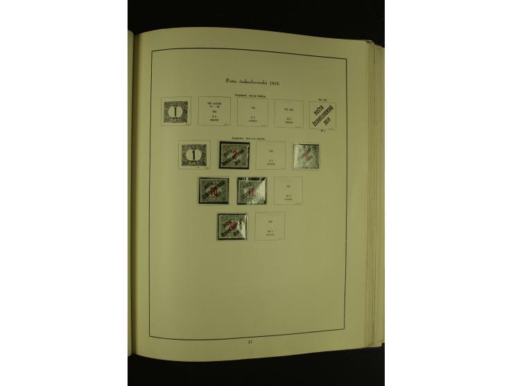 1918/1965, am Anfang meist ungebrauchte und gestempelte Sammlung in 2 Vordruckalben mit einigen Aufdruck- und Flugpost-Ausgab