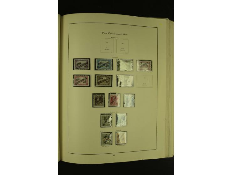 1918/1965, am Anfang meist ungebrauchte und gestempelte Sammlung in 2 Vordruckalben mit einigen Aufdruck- und Flugpost-Ausgab