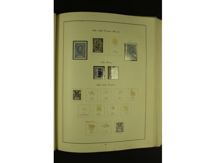 1918/1965, am Anfang meist ungebrauchte und gestempelte Sammlung in 2 Vordruckalben mit einigen Aufdruck- und Flugpost-Ausgab