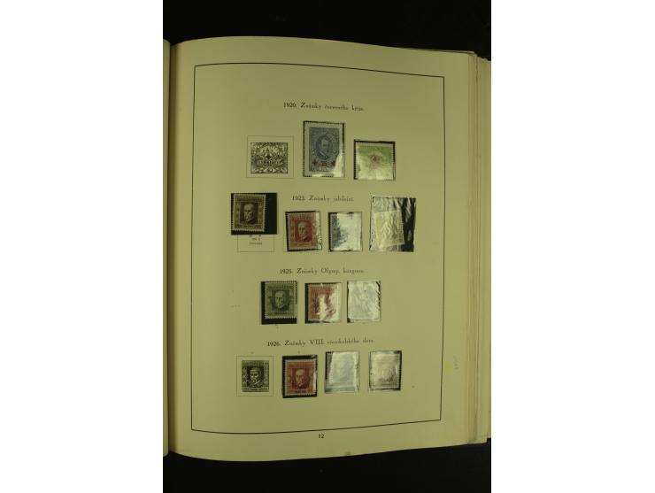 1918/1965, am Anfang meist ungebrauchte und gestempelte Sammlung in 2 Vordruckalben mit einigen Aufdruck- und Flugpost-Ausgab