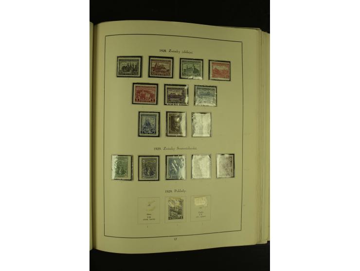 1918/1965, am Anfang meist ungebrauchte und gestempelte Sammlung in 2 Vordruckalben mit einigen Aufdruck- und Flugpost-Ausgab