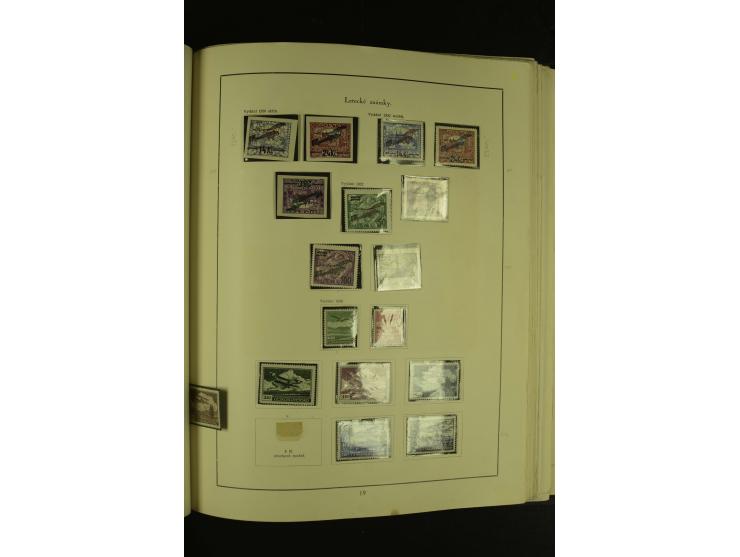 1918/1965, am Anfang meist ungebrauchte und gestempelte Sammlung in 2 Vordruckalben mit einigen Aufdruck- und Flugpost-Ausgab