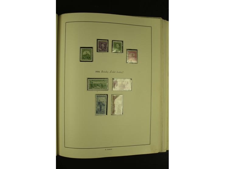 1918/1965, am Anfang meist ungebrauchte und gestempelte Sammlung in 2 Vordruckalben mit einigen Aufdruck- und Flugpost-Ausgab