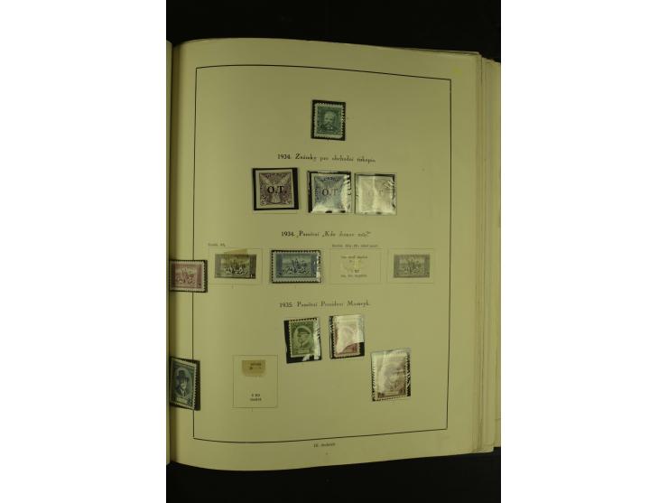 1918/1965, am Anfang meist ungebrauchte und gestempelte Sammlung in 2 Vordruckalben mit einigen Aufdruck- und Flugpost-Ausgab
