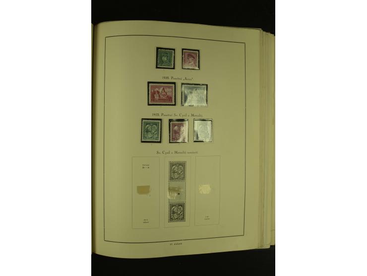 1918/1965, am Anfang meist ungebrauchte und gestempelte Sammlung in 2 Vordruckalben mit einigen Aufdruck- und Flugpost-Ausgab
