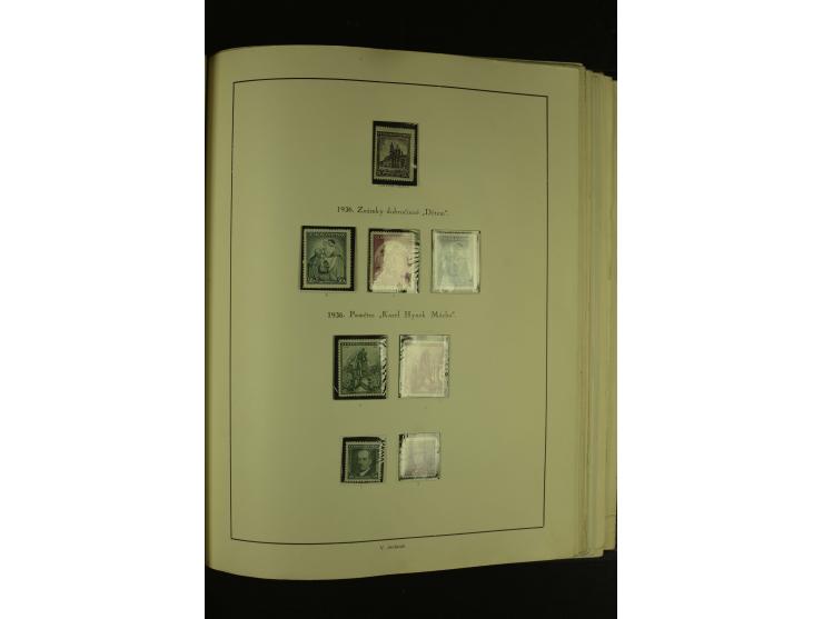 1918/1965, am Anfang meist ungebrauchte und gestempelte Sammlung in 2 Vordruckalben mit einigen Aufdruck- und Flugpost-Ausgab