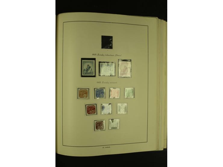 1918/1965, am Anfang meist ungebrauchte und gestempelte Sammlung in 2 Vordruckalben mit einigen Aufdruck- und Flugpost-Ausgab