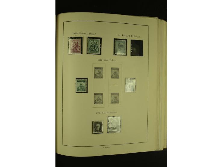 1918/1965, am Anfang meist ungebrauchte und gestempelte Sammlung in 2 Vordruckalben mit einigen Aufdruck- und Flugpost-Ausgab