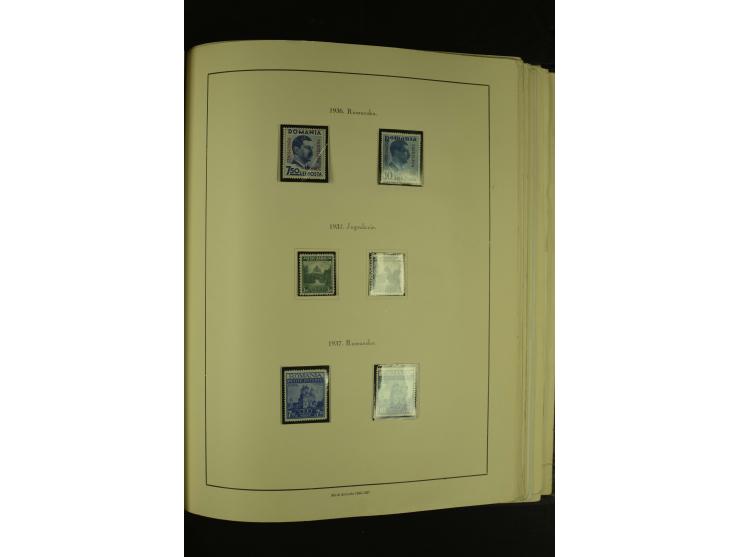 1918/1965, am Anfang meist ungebrauchte und gestempelte Sammlung in 2 Vordruckalben mit einigen Aufdruck- und Flugpost-Ausgab