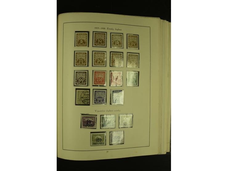1918/1965, am Anfang meist ungebrauchte und gestempelte Sammlung in 2 Vordruckalben mit einigen Aufdruck- und Flugpost-Ausgab