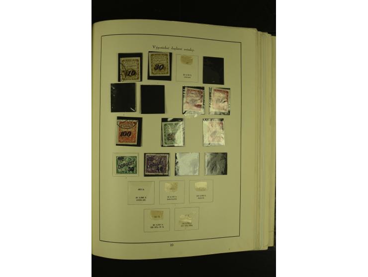 1918/1965, am Anfang meist ungebrauchte und gestempelte Sammlung in 2 Vordruckalben mit einigen Aufdruck- und Flugpost-Ausgab