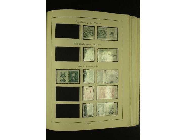 1918/1965, am Anfang meist ungebrauchte und gestempelte Sammlung in 2 Vordruckalben mit einigen Aufdruck- und Flugpost-Ausgab