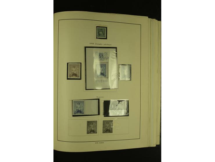 1918/1965, am Anfang meist ungebrauchte und gestempelte Sammlung in 2 Vordruckalben mit einigen Aufdruck- und Flugpost-Ausgab