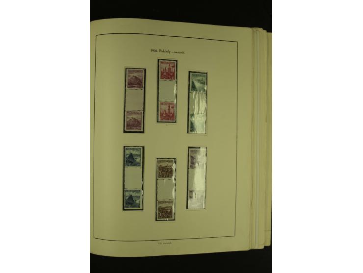 1918/1965, am Anfang meist ungebrauchte und gestempelte Sammlung in 2 Vordruckalben mit einigen Aufdruck- und Flugpost-Ausgab