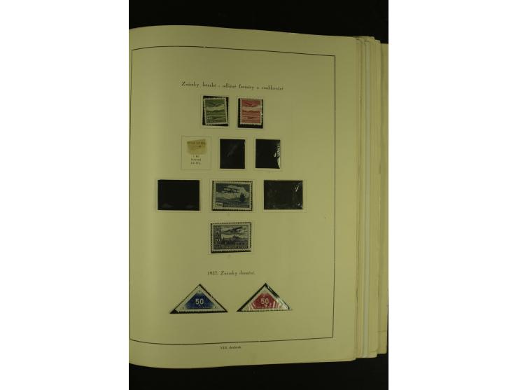 1918/1965, am Anfang meist ungebrauchte und gestempelte Sammlung in 2 Vordruckalben mit einigen Aufdruck- und Flugpost-Ausgab