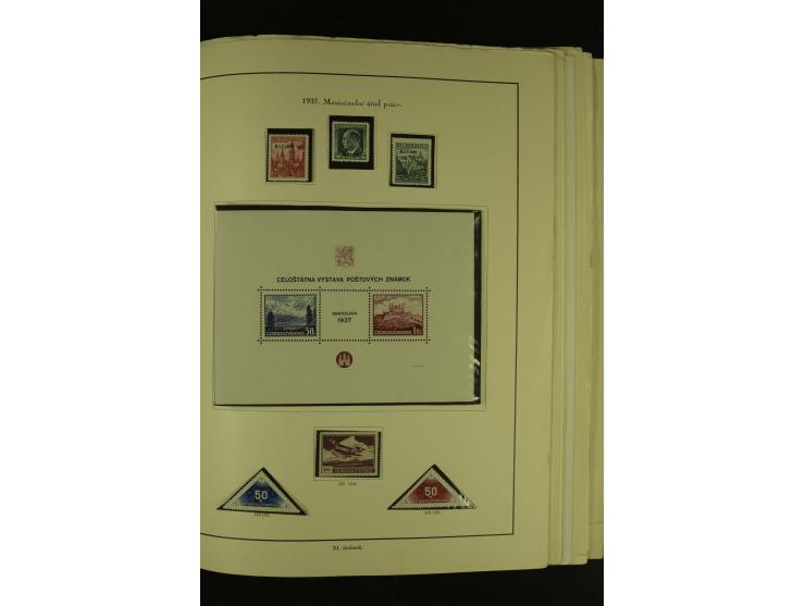 1918/1965, am Anfang meist ungebrauchte und gestempelte Sammlung in 2 Vordruckalben mit einigen Aufdruck- und Flugpost-Ausgab