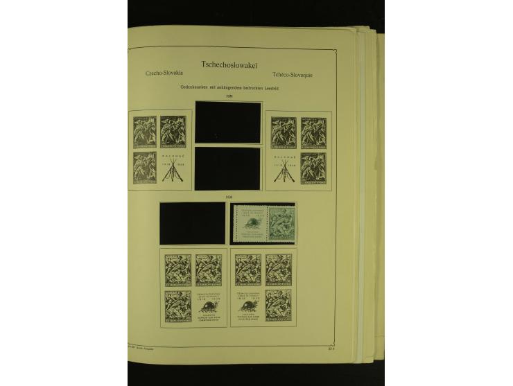 1918/1965, am Anfang meist ungebrauchte und gestempelte Sammlung in 2 Vordruckalben mit einigen Aufdruck- und Flugpost-Ausgab