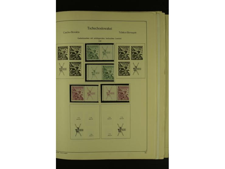 1918/1965, am Anfang meist ungebrauchte und gestempelte Sammlung in 2 Vordruckalben mit einigen Aufdruck- und Flugpost-Ausgab