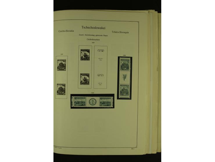 1918/1965, am Anfang meist ungebrauchte und gestempelte Sammlung in 2 Vordruckalben mit einigen Aufdruck- und Flugpost-Ausgab