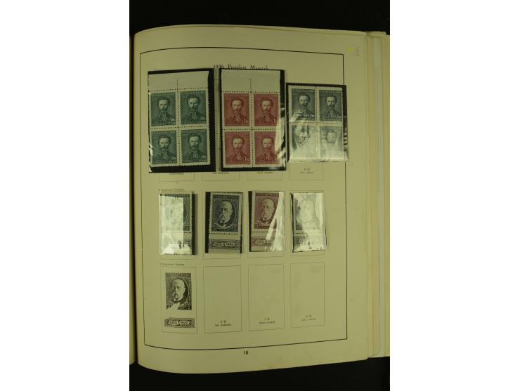 1918/1965, am Anfang meist ungebrauchte und gestempelte Sammlung in 2 Vordruckalben mit einigen Aufdruck- und Flugpost-Ausgab