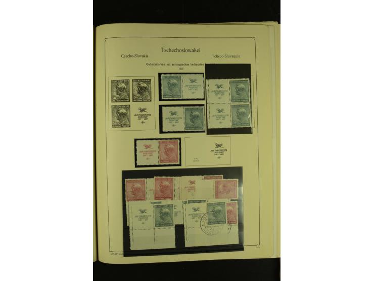 1918/1965, am Anfang meist ungebrauchte und gestempelte Sammlung in 2 Vordruckalben mit einigen Aufdruck- und Flugpost-Ausgab