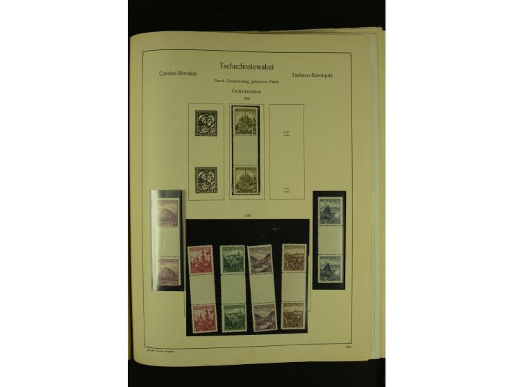 1918/1965, am Anfang meist ungebrauchte und gestempelte Sammlung in 2 Vordruckalben mit einigen Aufdruck- und Flugpost-Ausgab