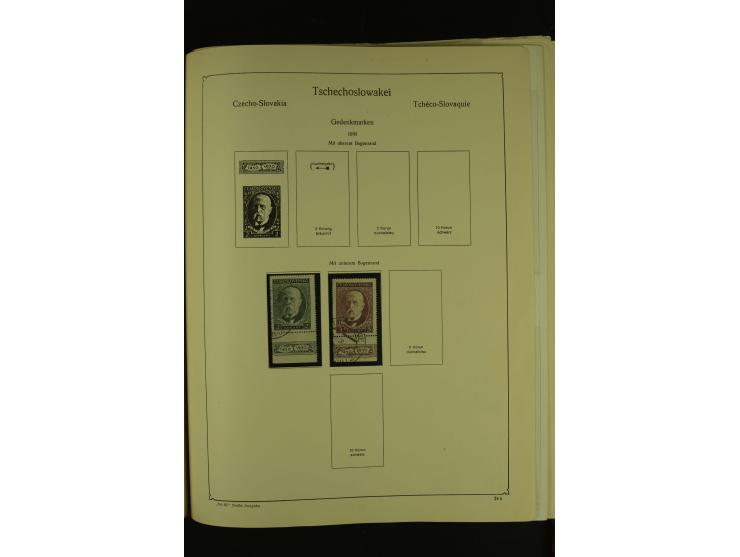 1918/1965, am Anfang meist ungebrauchte und gestempelte Sammlung in 2 Vordruckalben mit einigen Aufdruck- und Flugpost-Ausgab