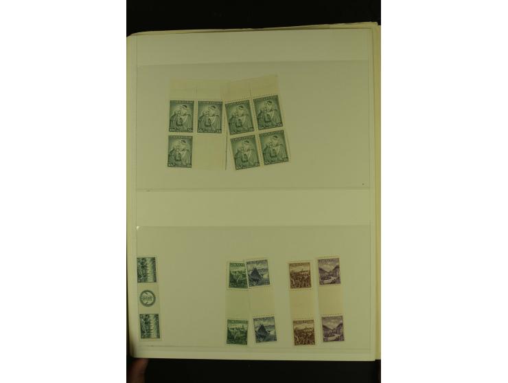 1918/1965, am Anfang meist ungebrauchte und gestempelte Sammlung in 2 Vordruckalben mit einigen Aufdruck- und Flugpost-Ausgab