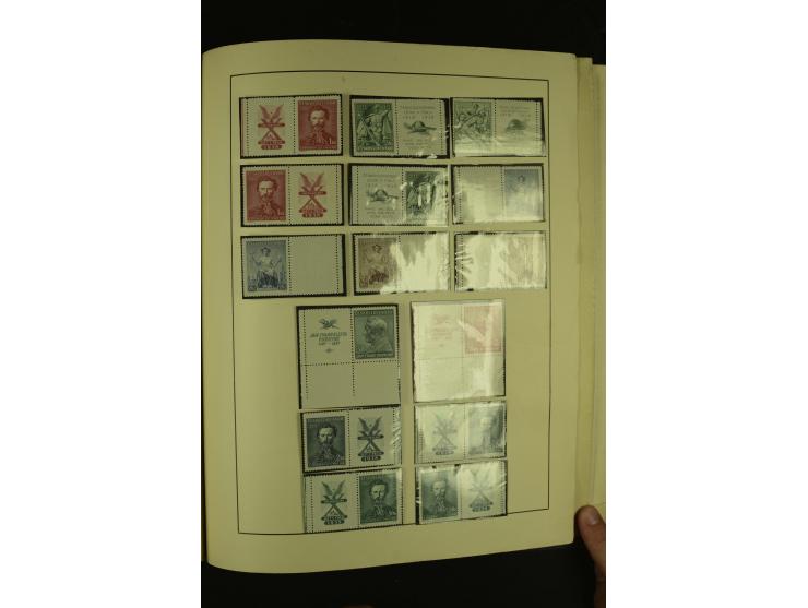 1918/1965, am Anfang meist ungebrauchte und gestempelte Sammlung in 2 Vordruckalben mit einigen Aufdruck- und Flugpost-Ausgab