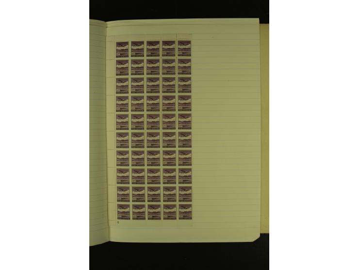 1918/1965, am Anfang meist ungebrauchte und gestempelte Sammlung in 2 Vordruckalben mit einigen Aufdruck- und Flugpost-Ausgab