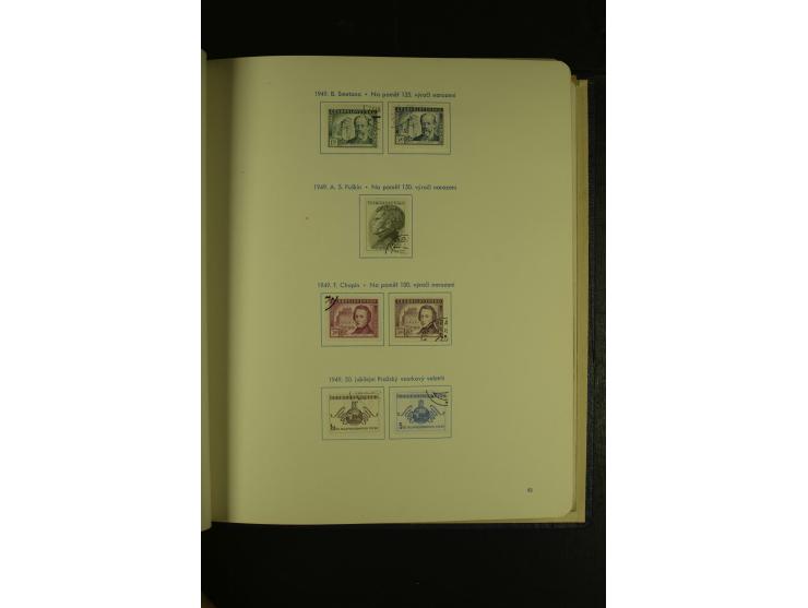 1918/1965, am Anfang meist ungebrauchte und gestempelte Sammlung in 2 Vordruckalben mit einigen Aufdruck- und Flugpost-Ausgab