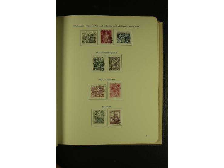 1918/1965, am Anfang meist ungebrauchte und gestempelte Sammlung in 2 Vordruckalben mit einigen Aufdruck- und Flugpost-Ausgab
