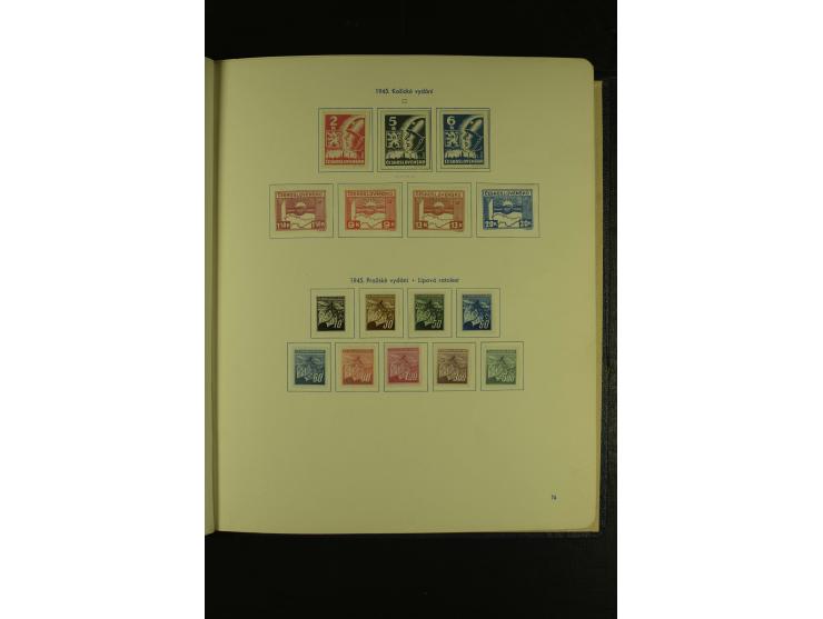 1918/1965, am Anfang meist ungebrauchte und gestempelte Sammlung in 2 Vordruckalben mit einigen Aufdruck- und Flugpost-Ausgab