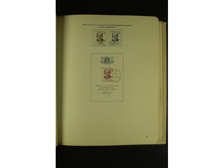 1918/1965, am Anfang meist ungebrauchte und gestempelte Sammlung in 2 Vordruckalben mit einigen Aufdruck- und Flugpost-Ausgab