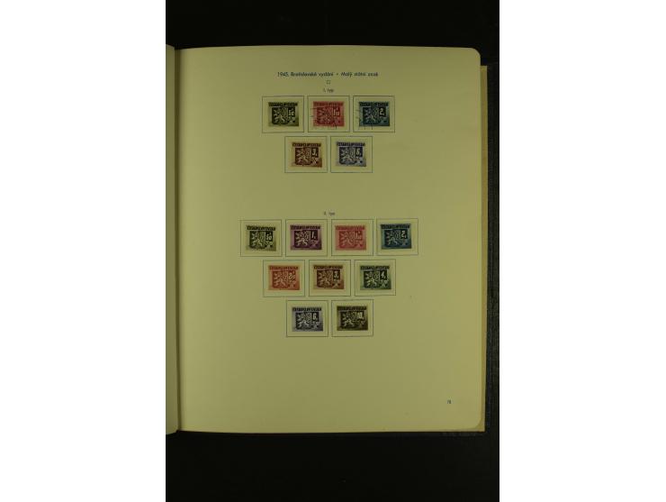 1918/1965, am Anfang meist ungebrauchte und gestempelte Sammlung in 2 Vordruckalben mit einigen Aufdruck- und Flugpost-Ausgab