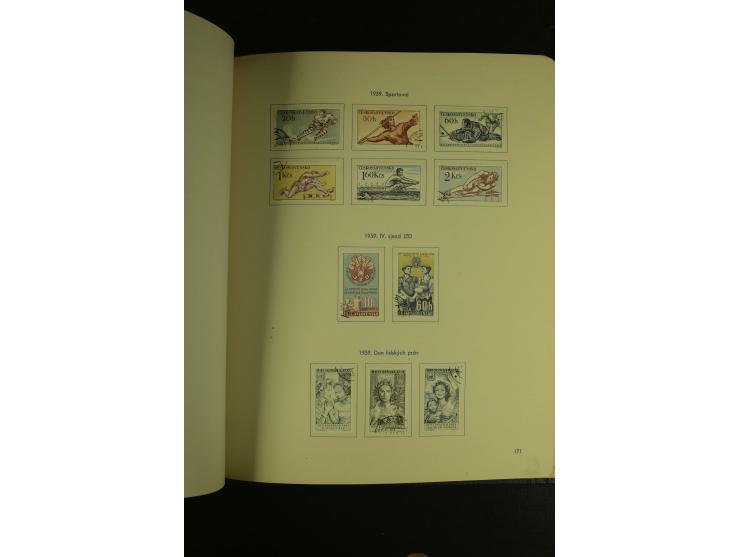 1918/1965, am Anfang meist ungebrauchte und gestempelte Sammlung in 2 Vordruckalben mit einigen Aufdruck- und Flugpost-Ausgab