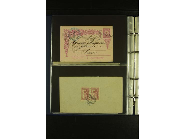 1885/1926 (ca.), Partie Briefe, Karten und Ganzsachen, dabei Lost Territories