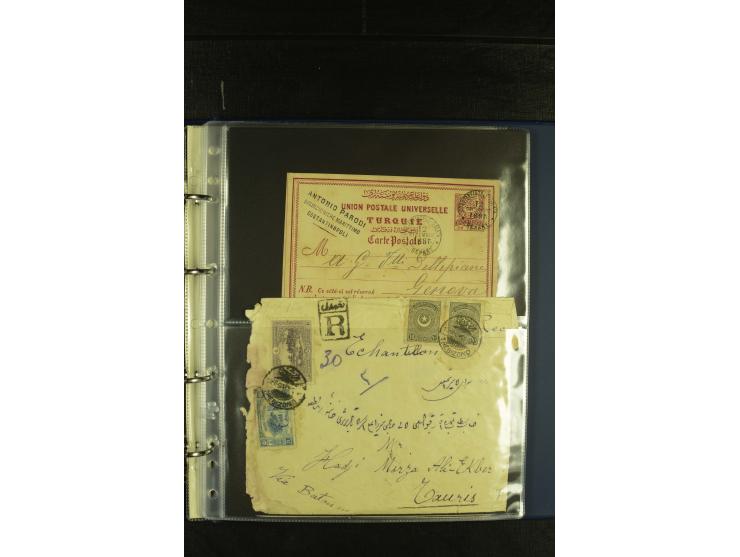 1885/1926 (ca.), Partie Briefe, Karten und Ganzsachen, dabei Lost Territories