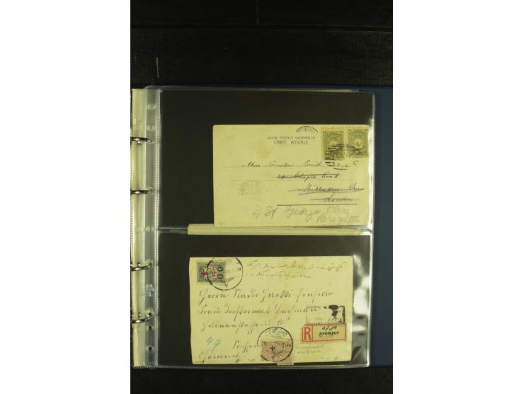 1885/1926 (ca.), Partie Briefe, Karten und Ganzsachen, dabei Lost Territories