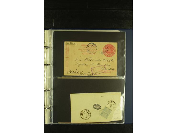 1885/1926 (ca.), Partie Briefe, Karten und Ganzsachen, dabei Lost Territories