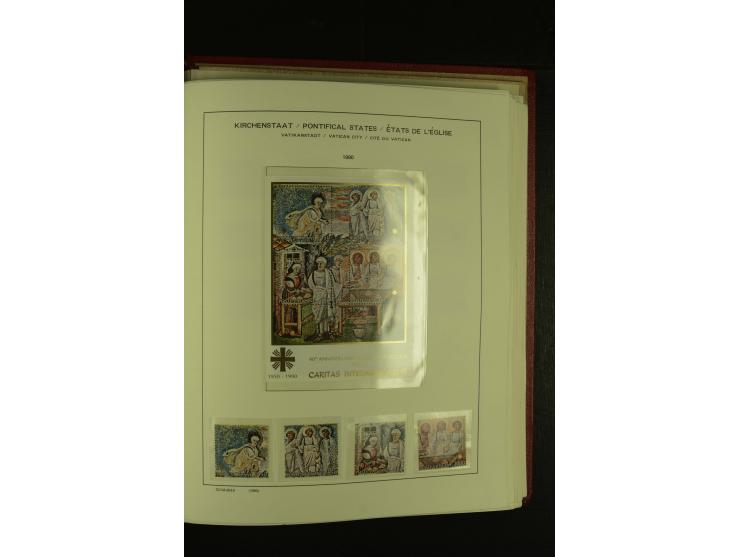 1929/2001, postfrische, ungebrauchte und gestempelte Sammlung, Mi.-Nr. 39-44 gestempelt, sign. Vossen, Attest Raybaudi