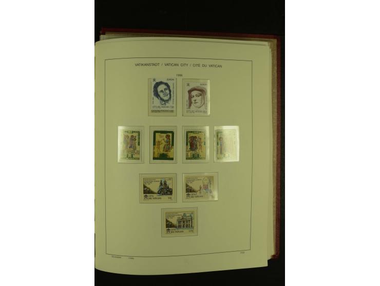 1929/2001, postfrische, ungebrauchte und gestempelte Sammlung, Mi.-Nr. 39-44 gestempelt, sign. Vossen, Attest Raybaudi