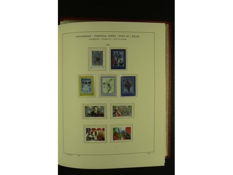 1929/2001, postfrische, ungebrauchte und gestempelte Sammlung, Mi.-Nr. 39-44 gestempelt, sign. Vossen, Attest Raybaudi