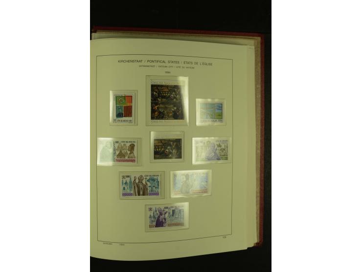 1929/2001, postfrische, ungebrauchte und gestempelte Sammlung, Mi.-Nr. 39-44 gestempelt, sign. Vossen, Attest Raybaudi