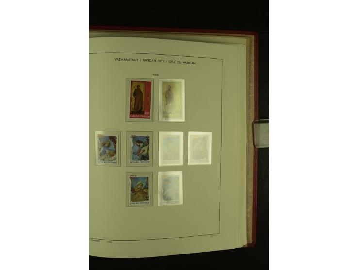 1929/2001, postfrische, ungebrauchte und gestempelte Sammlung, Mi.-Nr. 39-44 gestempelt, sign. Vossen, Attest Raybaudi