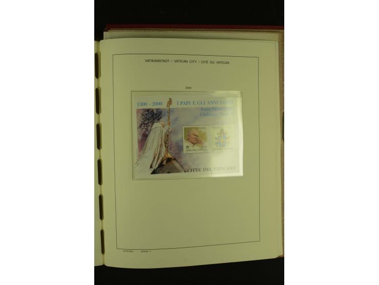 1929/2001, postfrische, ungebrauchte und gestempelte Sammlung, Mi.-Nr. 39-44 gestempelt, sign. Vossen, Attest Raybaudi
