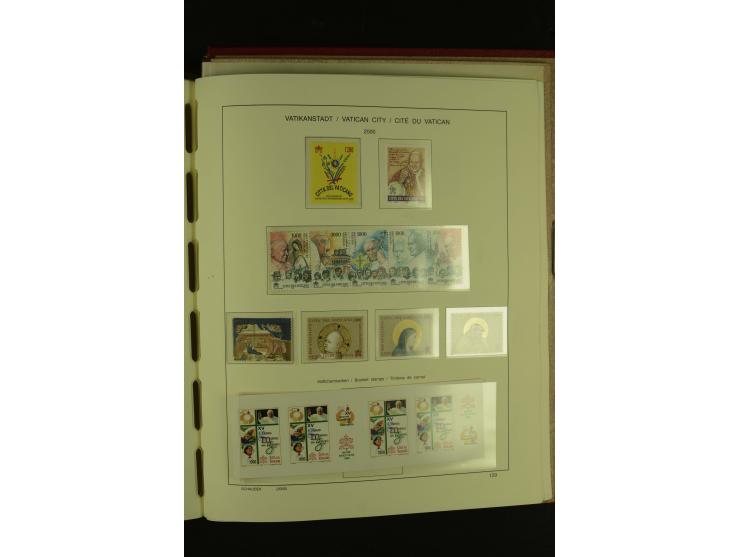 1929/2001, postfrische, ungebrauchte und gestempelte Sammlung, Mi.-Nr. 39-44 gestempelt, sign. Vossen, Attest Raybaudi