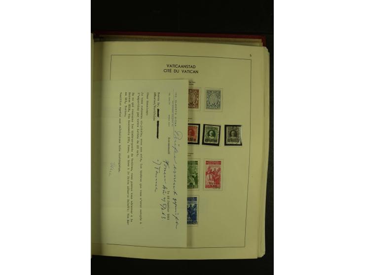 1929/2001, postfrische, ungebrauchte und gestempelte Sammlung, Mi.-Nr. 39-44 gestempelt, sign. Vossen, Attest Raybaudi