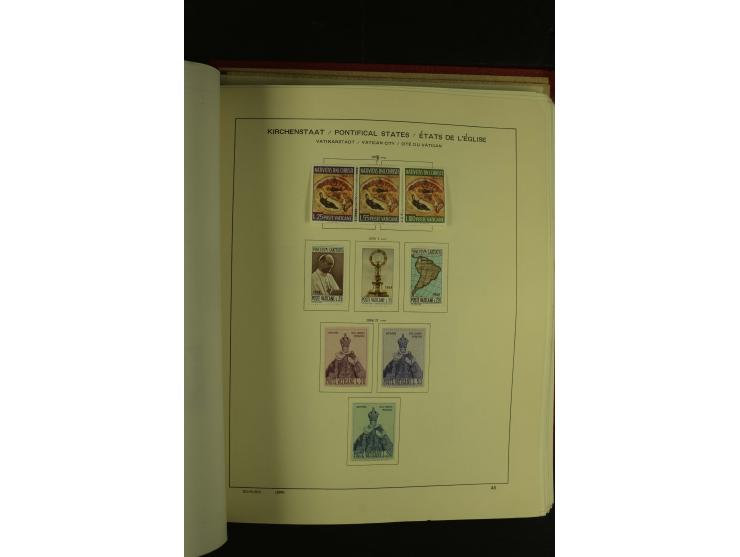 1929/2001, postfrische, ungebrauchte und gestempelte Sammlung, Mi.-Nr. 39-44 gestempelt, sign. Vossen, Attest Raybaudi